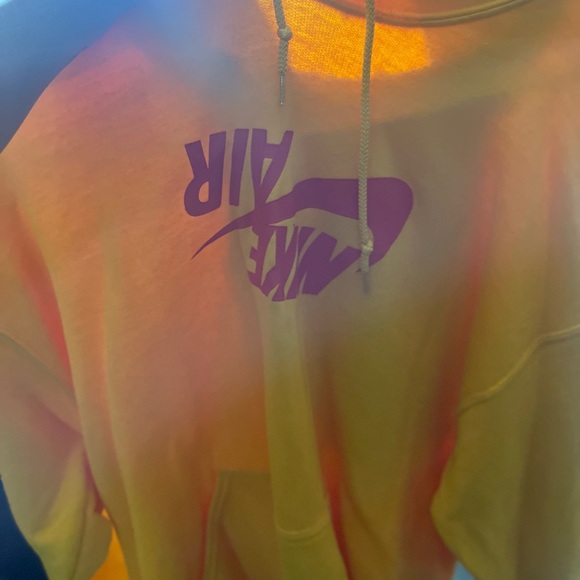 Nike Air x Travis Scott Collab hoodieyellow and red
